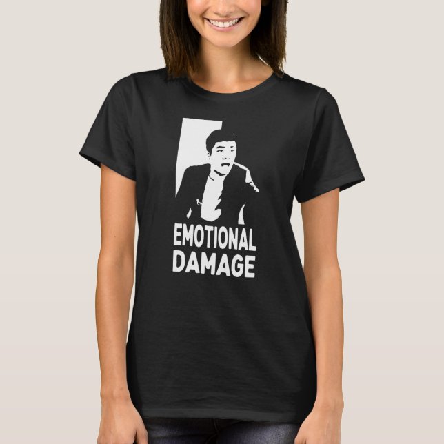 Emotional Damage Meme Asian guy silhouette T-Shirt (Front)