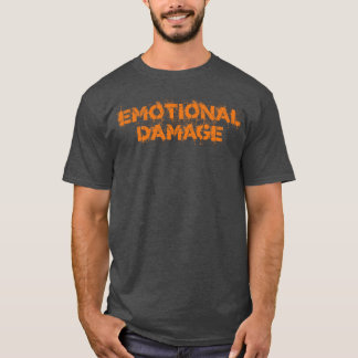 Emotional Damage Vintage Orange Text T-Shirt