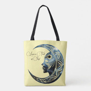 Emotional Encouraging Message Pastel Fluid Colors Tote Bag