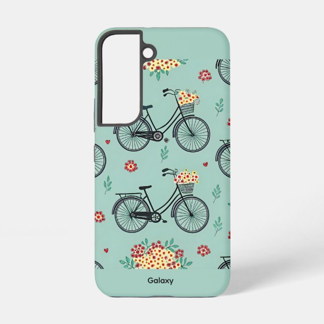 Emotional flower bicycle design case for Galaxy S2 (Back)