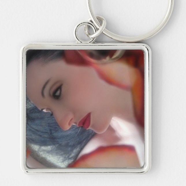 Emotional Free Fall - Self Portrait Keychain (Front)