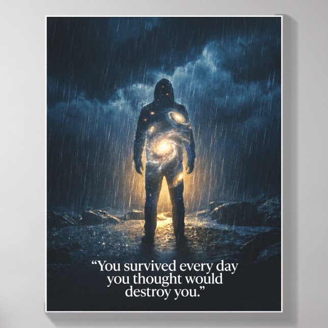 Emotional Galaxy Human Wall Art Poster Canvas Photo Tile (Front Set)