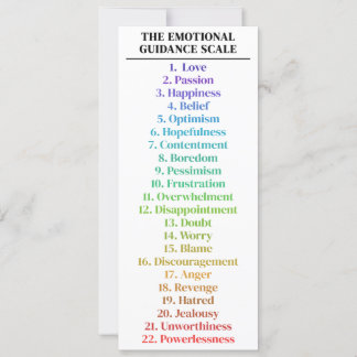 Emotional Guidance Scale Rainbow Large Bookmark