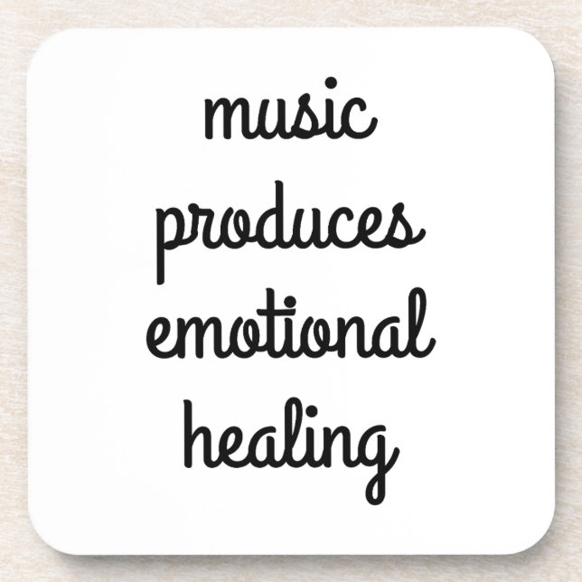 Emotional Healing Hard Plastic Coaster (Front)