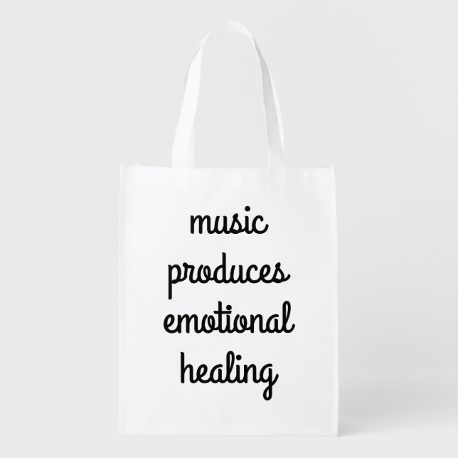 Emotional Healing Reusable Grocery Bag (Front)