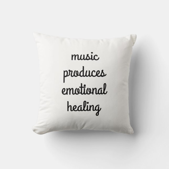 Emotional Healing Throw Pillow (Front)