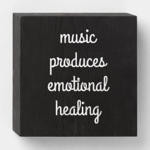 Emotional Healing Wood Box Sign