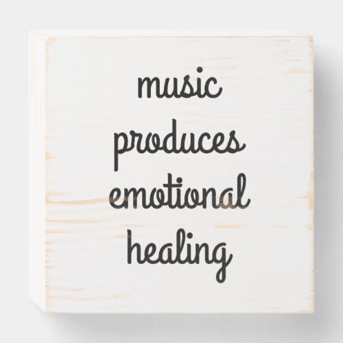 Emotional Healing Wood Box Sign