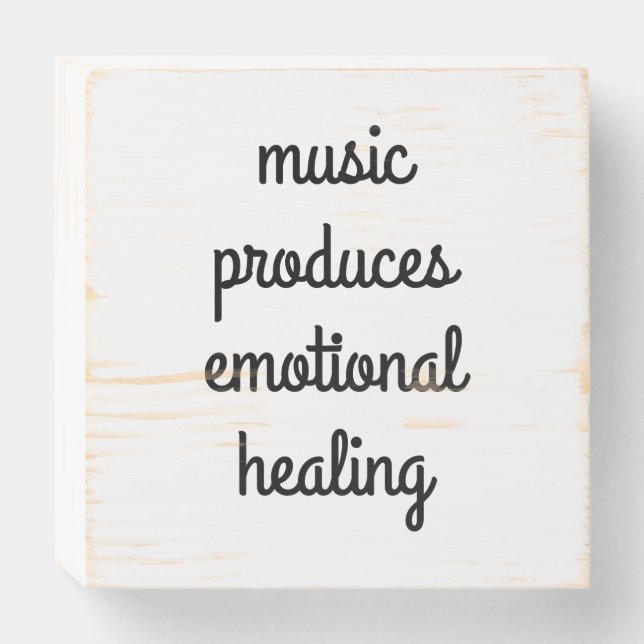 Emotional Healing Wood Box Sign (Front Horizontal)
