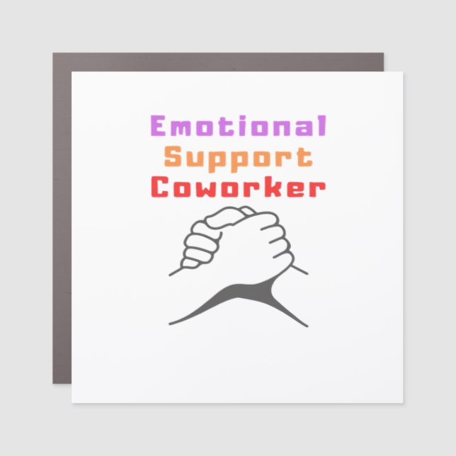 Emotional Help Best Coworker Car Magnet (Front)