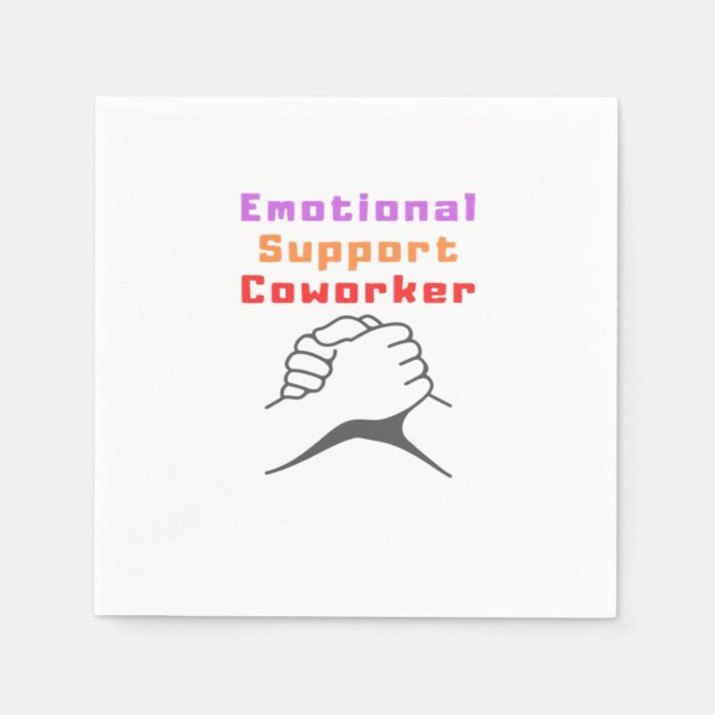 Emotional Help Best Coworker Napkins (Front)
