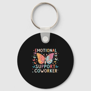 Emotional Help Co-worker Classic Cute Meme Keychain