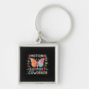 Emotional Help Co-worker Classic Cute Meme Keychain