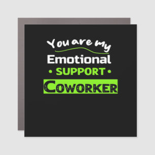Emotional Help Coworker Basic Meme Car Magnet