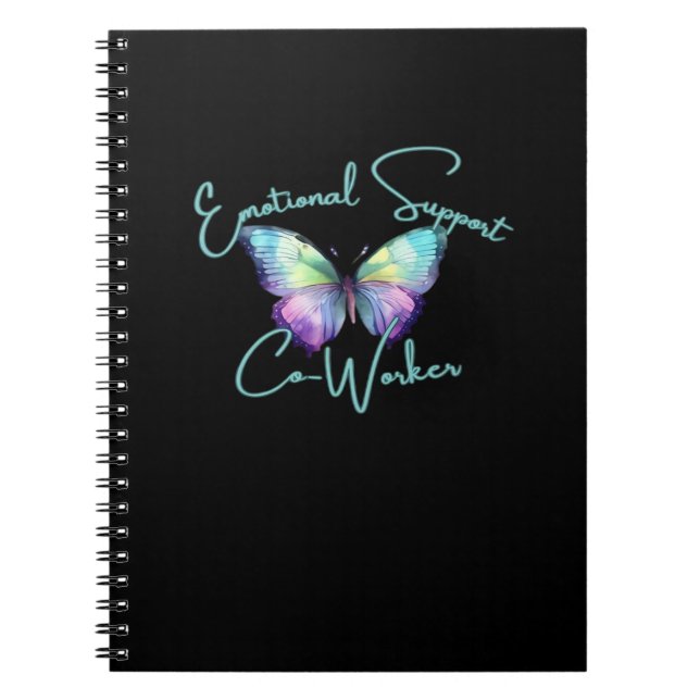 Emotional Help Coworker  Butterfly Classic Notebook (Front)