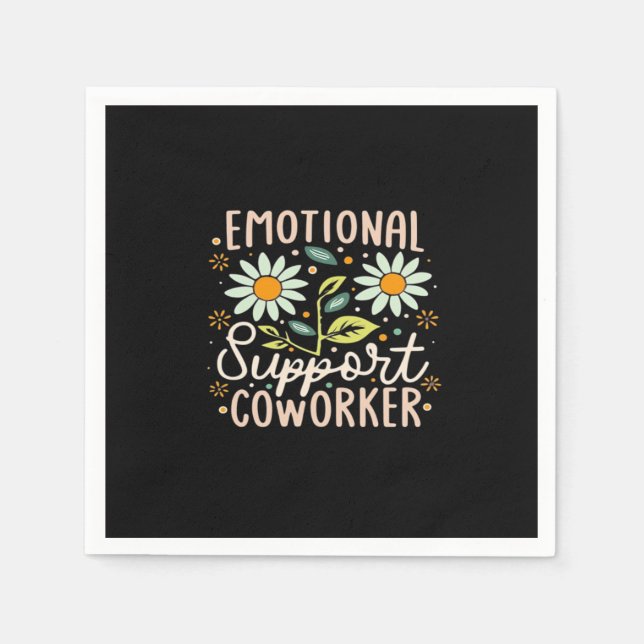 Emotional Help Coworker Classic Chill Meme Napkins (Front)