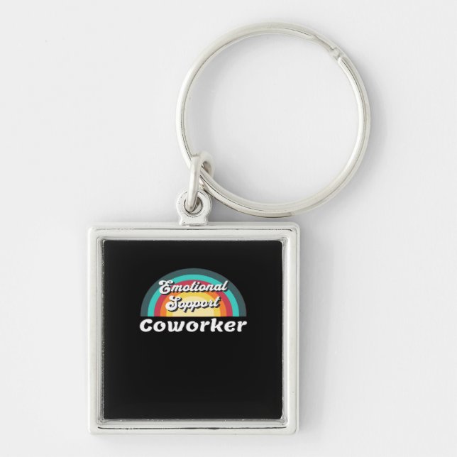 Emotional Help Coworker Classic Chilling Meme Keychain (Front)