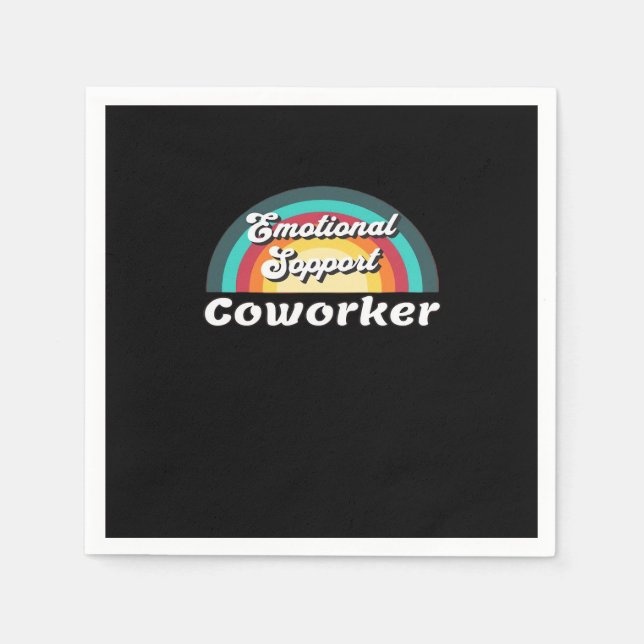 Emotional Help Coworker Classic Chilling Meme Napkins (Front)