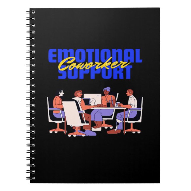 Emotional Help Coworker Classic For Funny Meme Notebook (Front)