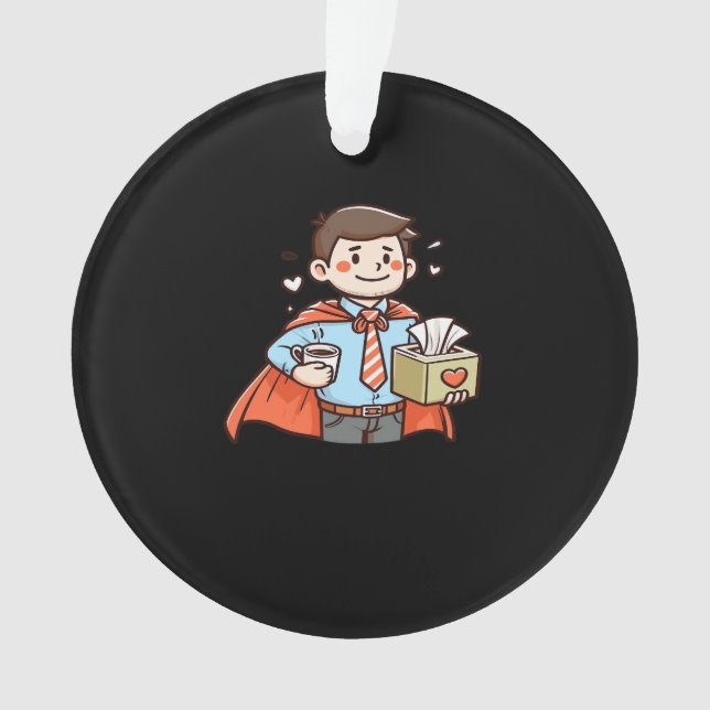 Emotional Help Coworker Classic Viral Meme Ornament (Front)