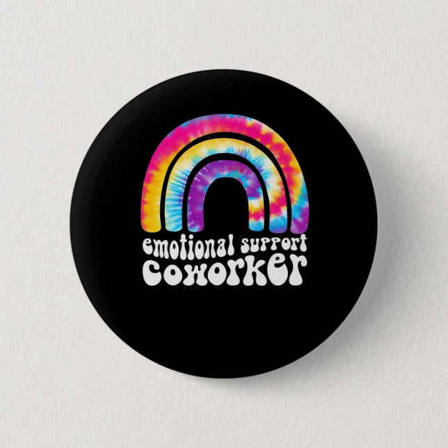 Emotional Help Coworker Classic - Work Bestie Button (Front)