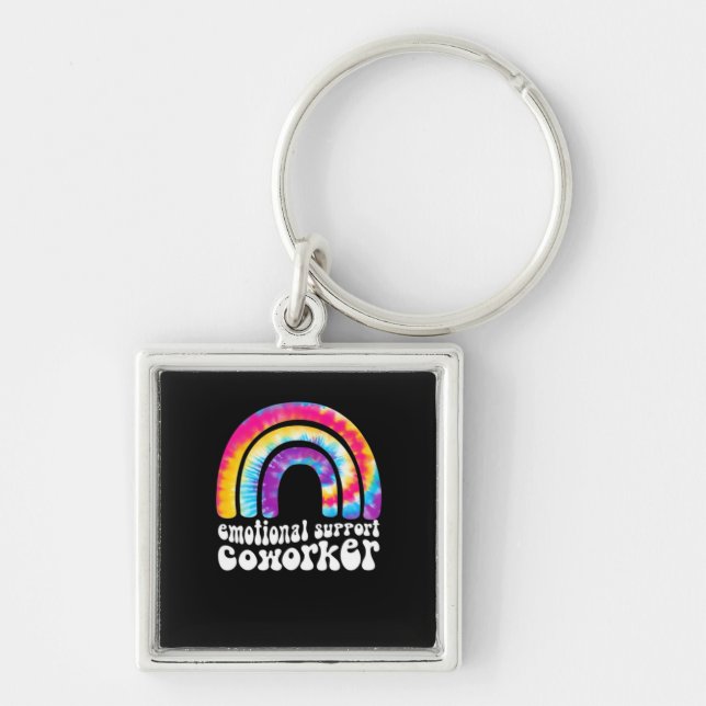 Emotional Help Coworker Classic - Work Bestie Keychain (Front)