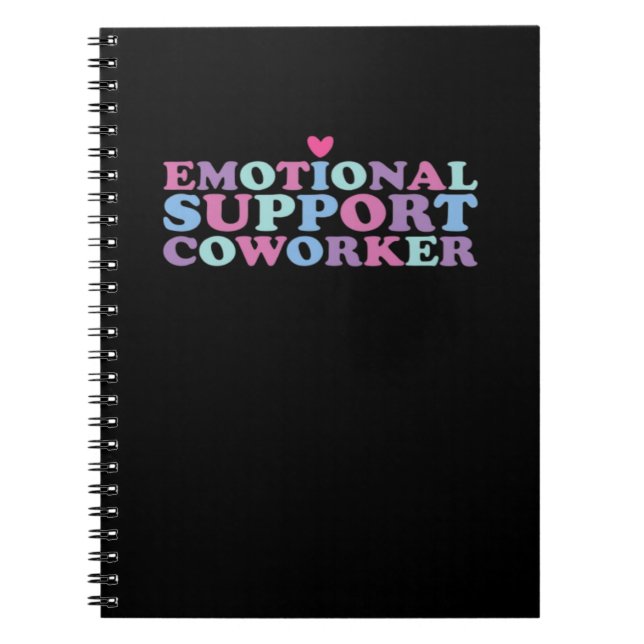 Emotional Help Coworker Classic - Work Bestie Vira Notebook (Front)