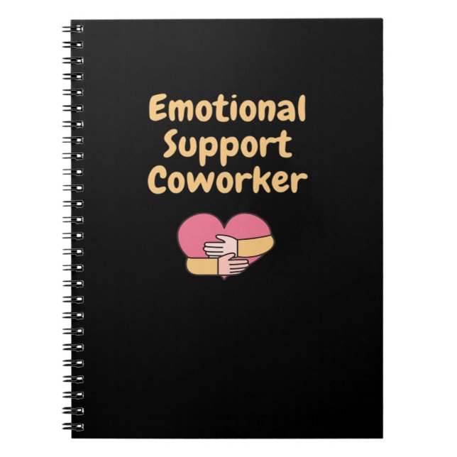 Emotional Help Coworker Cute And Funny Gifts For C Notebook (Front)
