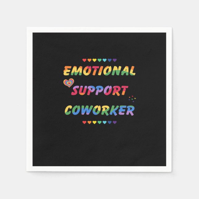 Emotional Help Coworker For Meme Viral Napkins (Front)
