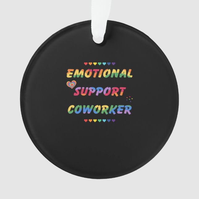 Emotional Help Coworker For Meme Viral Ornament (Front)