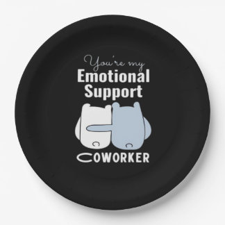 Emotional Help Coworker Funny Quote  Paper Plates