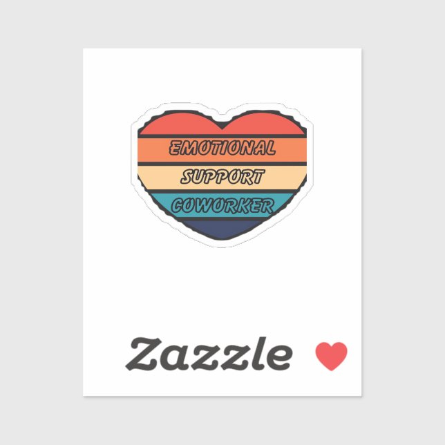 Emotional Help Coworker Funny Sticker (Sheet)