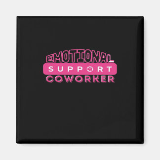 Emotional Help Coworker Pink Flower Essential Magnet