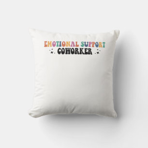 Emotional Help Coworker Sloth Throw Pillow