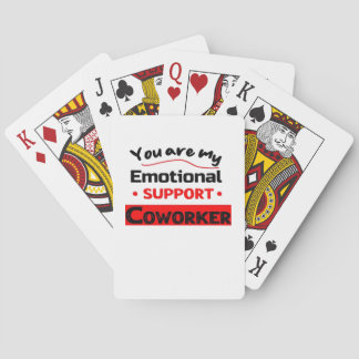 Emotional Help Coworker Sloth Vibes Poker Cards