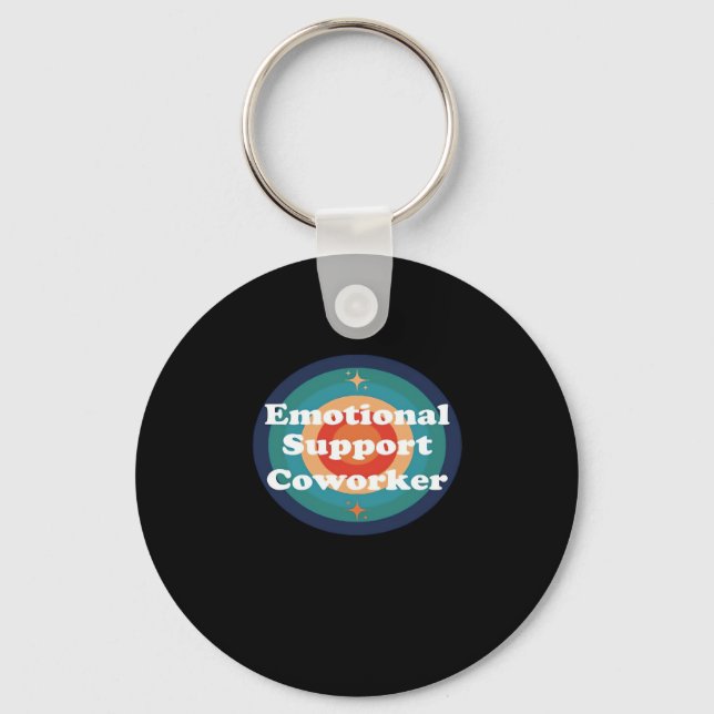 Emotional Help Coworker Trend Keychain (Front)