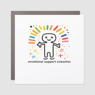 Emotional Help Coworker Viral Car Magnet
