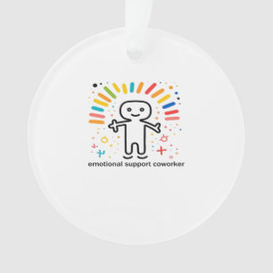 Emotional Help Coworker Viral Ornament