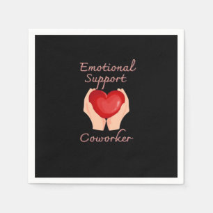 Emotional Help Coworker Viral Quote and Sloth Napkins