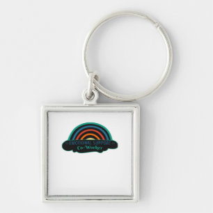 Emotional Help Coworker Work Bestie Blue Classic Keychain