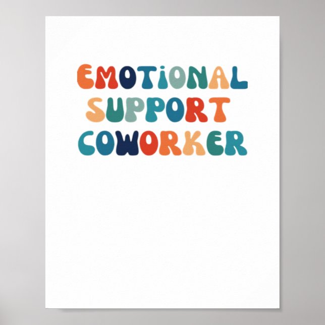 Emotional Help Coworker - Work Bestie Classic Poster (Front)