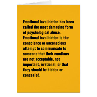 Emotional Invalidation Has Been Called … Cards