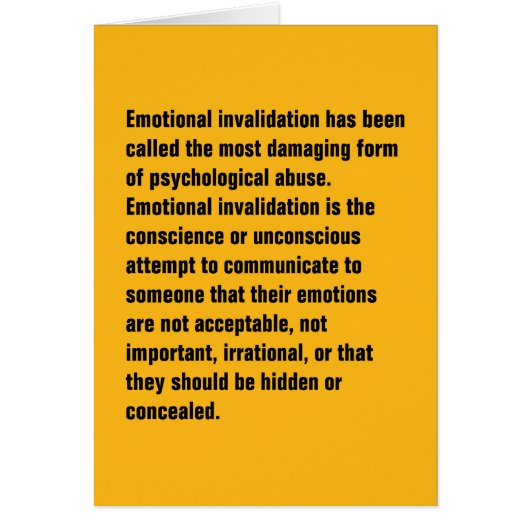 Emotional Invalidation Has Been Called … Cards (Front)