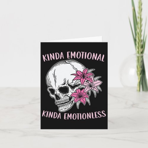 Emotional Kinda Emotionless Mental Health  Card