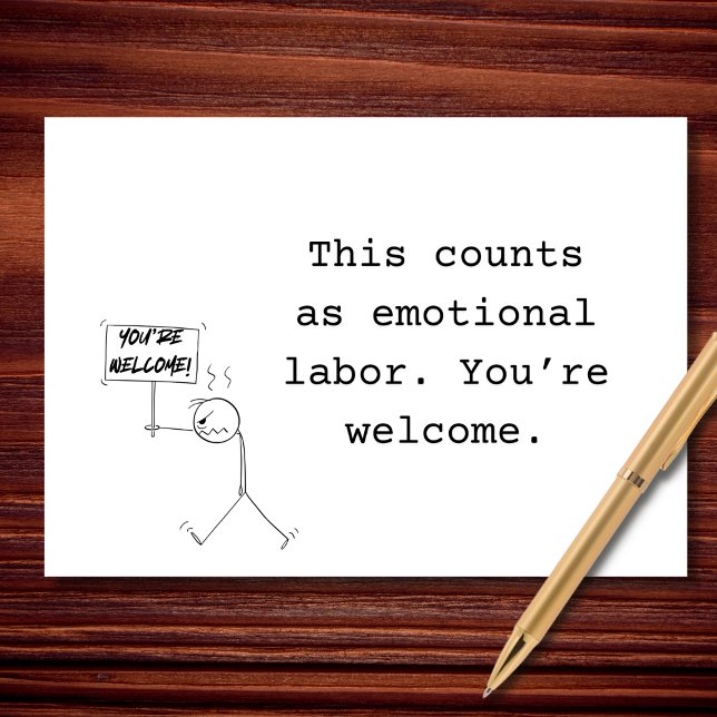 Emotional Labor Champion Card (Creator Uploaded)