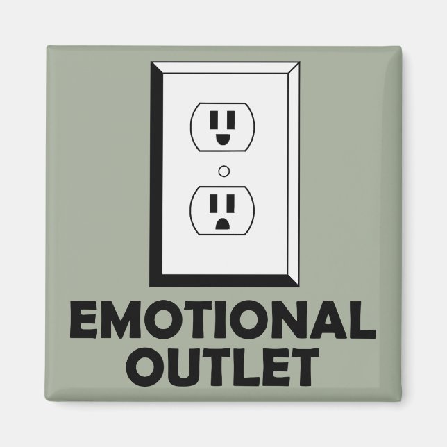 Emotional Outlet Funny Fridge Magnet Refrigerator (Front)