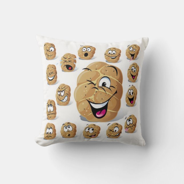 Emotional Roll Throw Pillow (Front)