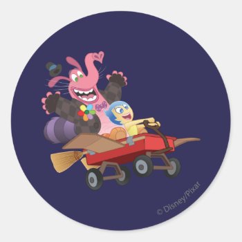 Emotional Roller Coaster Classic Round Sticker by insideout at Zazzle