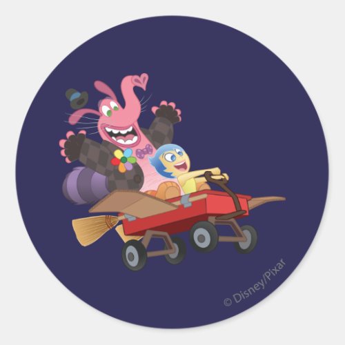 Emotional Roller Coaster Classic Round Sticker