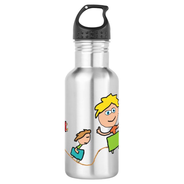 Emotional Roller Coaster Stainless Steel Water Bottle (Front)